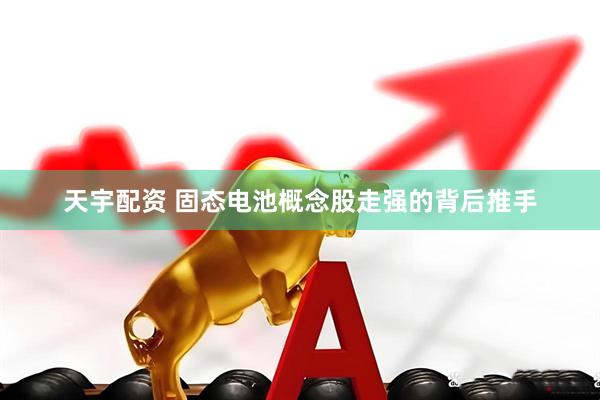 天宇配资 固态电池概念股走强的背后推手