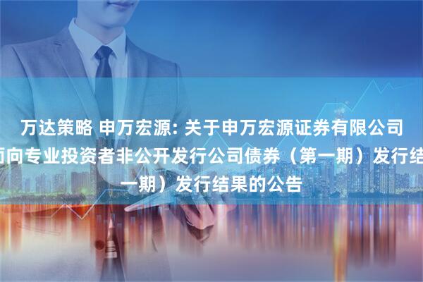 万达策略 申万宏源: 关于申万宏源证券有限公司2026年面向专业投资者非公开发行公司债券（第一期）发行结果的公告